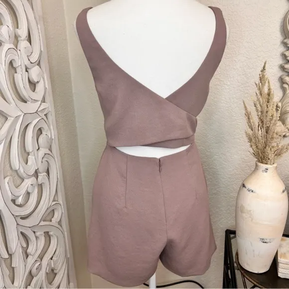 ARITZIA WILFRED Écoulement Romper Tan Size 0‎ - Image 5