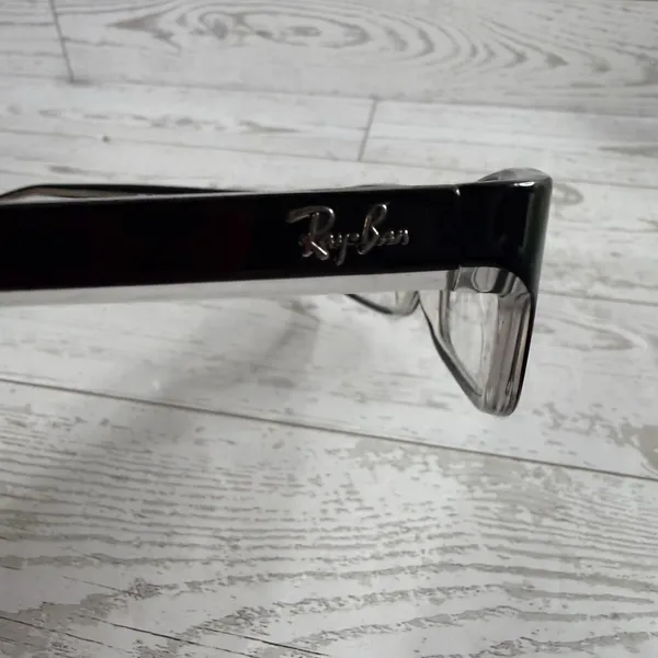 Ray-Ban RB5114 2034 Eyeglass Frames Only 54-16-140 Black Clear Rectangle - Image 6