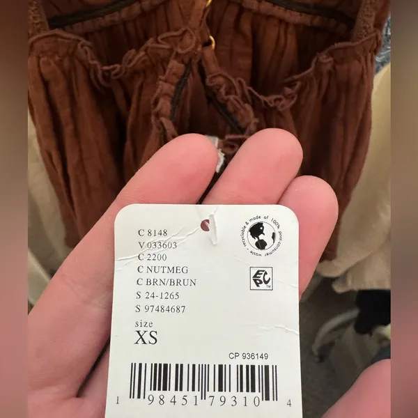 NWT Free People Sunny Days Cami - nutmeg brown - XS - Image 15