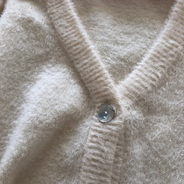 BCBGeneration cropped fuzzy sweater large - Image 6