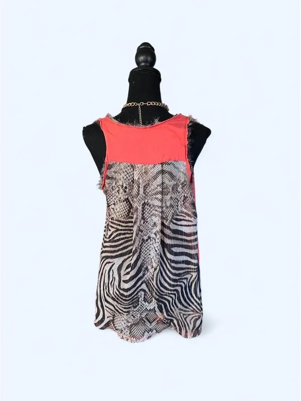 Vintage Y2K McBling Leopard Print Rhinestone Baby Phat Tank Top Size Small 🩷 - Image 5