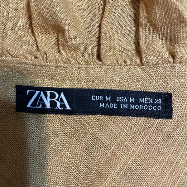 Zara Brown One-Shoulder Blouse - Image 4