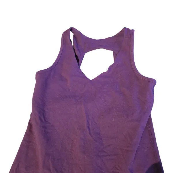 Beyond Yoga Purple Cut Out Tank Size: L - Image 2