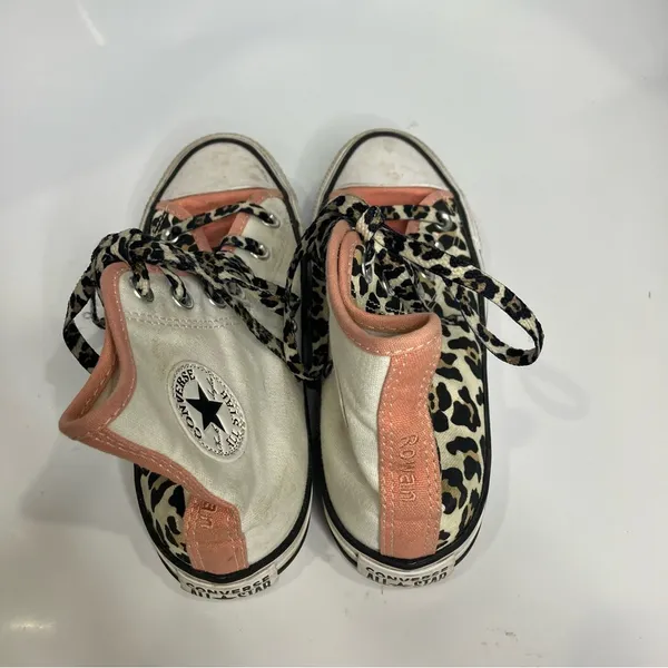Converse all star‎ animal print color block hightop sneakers women’s size 5 - Image 5