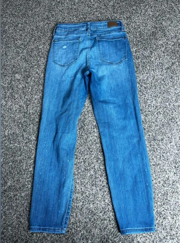 JUDY BLUE Jeans Shredding Up My Life Relaxed Fit Distressed Style JB8273MD 26 - Image 10