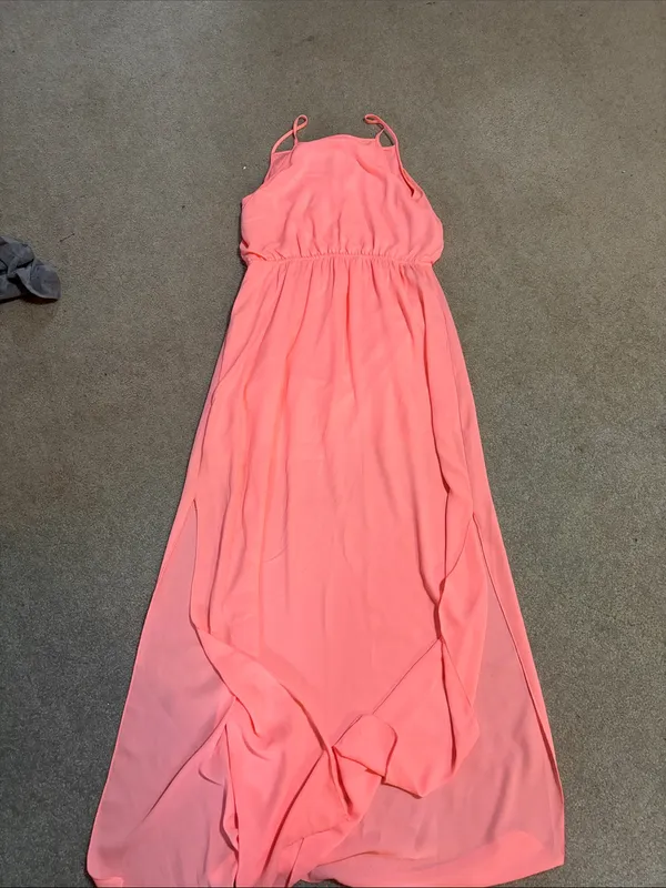 Rue21 Coral Maxi Dress with Spaghetti Straps - Image 3