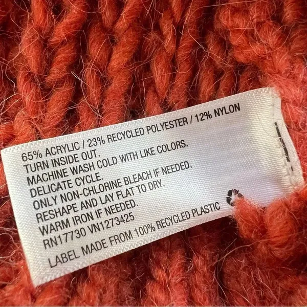 NWT Universal Thread Rust Chunky Cable Knit Mock Turtleneck Pullover Sweater M - Image 7