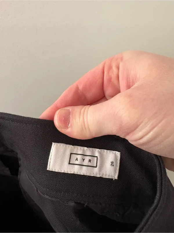 AYR Black The Daily‎ Dose Straight Leg Pants Size 26 - Image 4