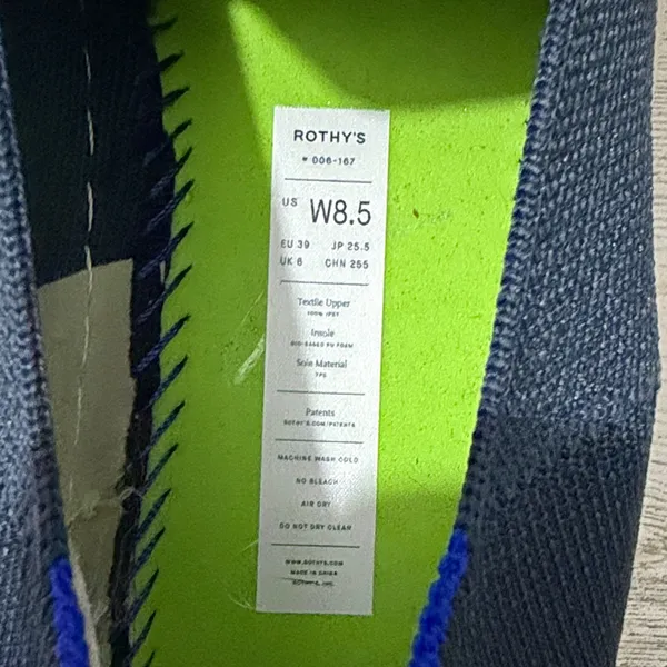 Rothy's The Original Navy Blue Women's Slip-On Sneakers - Image 11