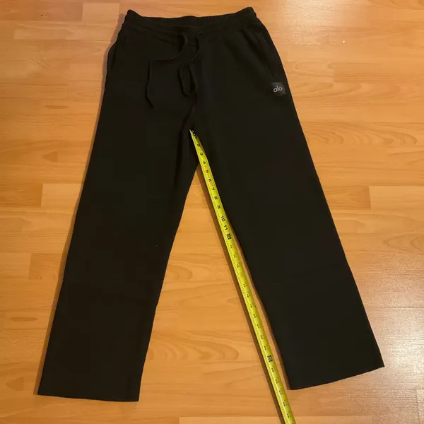 Alo Yoga Scholar Straight Leg Sweatpant Black L - Image 6