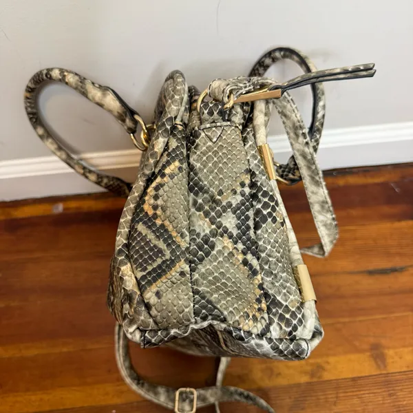 Jessica Simpson Snake-Print Satchel - Neutral Tones - Image 2