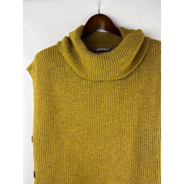 Women’s Ulla Popken Size 16/18 Dark Yellow Sleeveless Sweater - Image 2