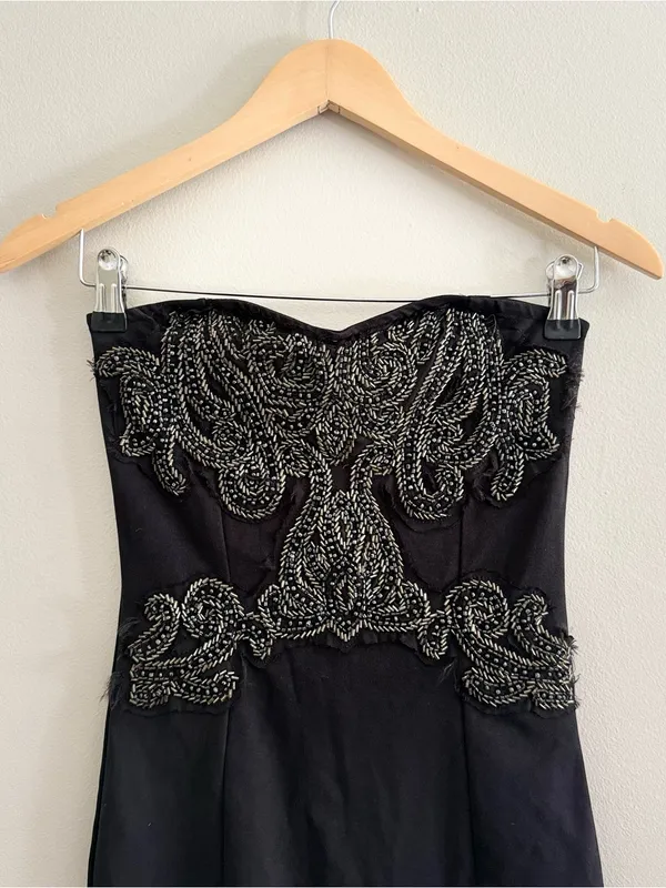 Free People New Delhi Black Embellished Dress size XS - Image 4