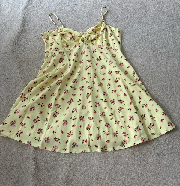 Haute Fox Floral Dress Yellow Size 2X - Image 2