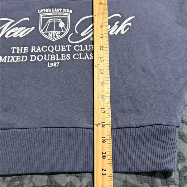 Aeropostale size small New York Racquet Club Quarter-Zip Sweatshirt relaxed fit - Image 5