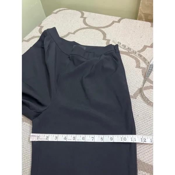 Lulus Kick It Black High-Waisted Trouser Pants Pleated Side Zip, Size Medium - Image 11