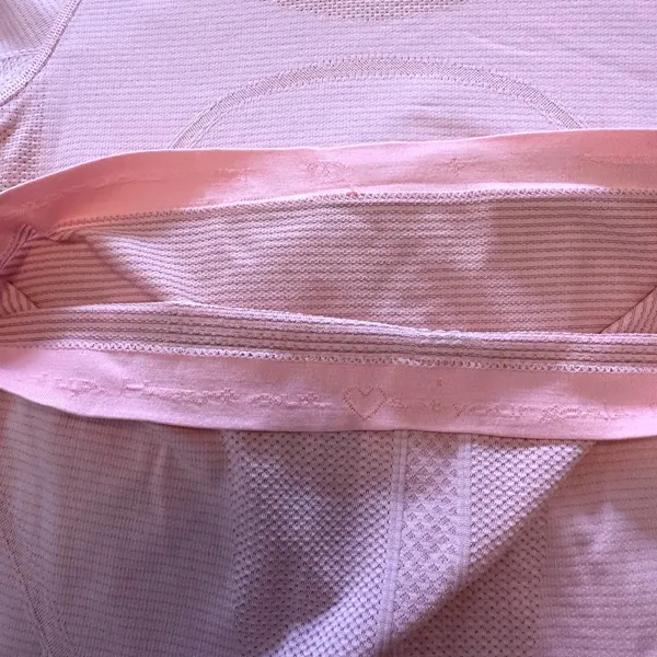 Lululemon Run Swiftly Tech Long Sleeve Heathered Zing Pink Light 4 - Image 4