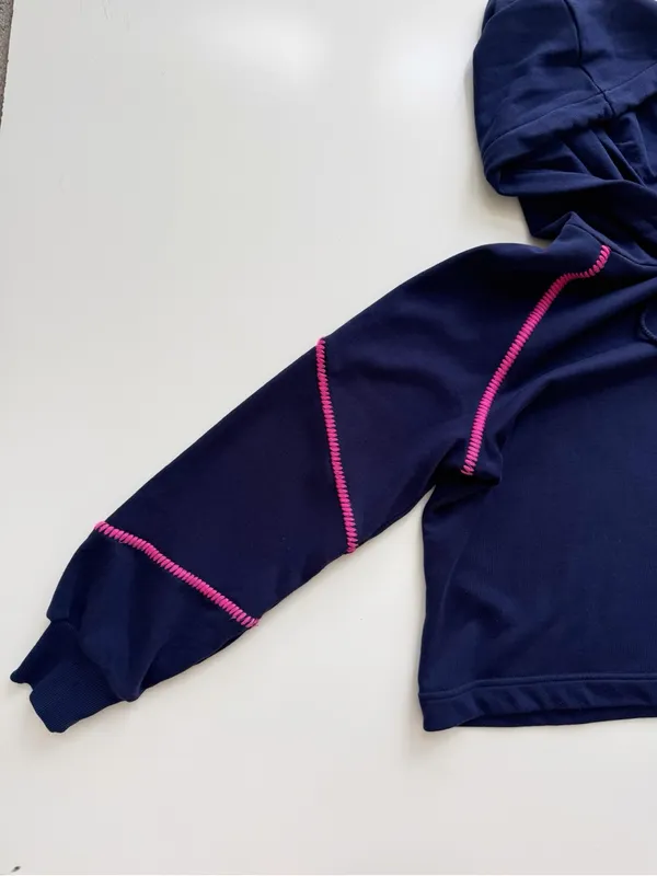 Evereve Harper Whipstitch Hooded Sweatshirt Size Small - Image 5
