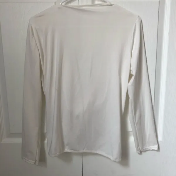 Front twist crop shirt White Size L - Image 3