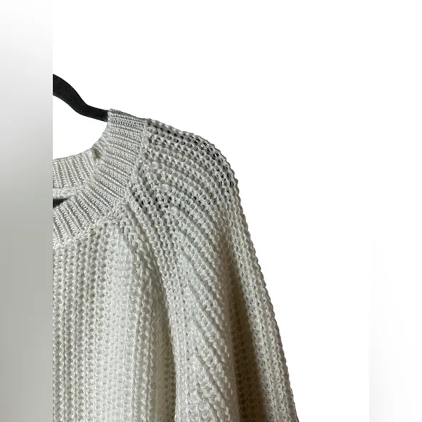 Free Assembly Chunky Knit Crewneck Sweater Women XL‎ Ivory Cream NWT - Image 5