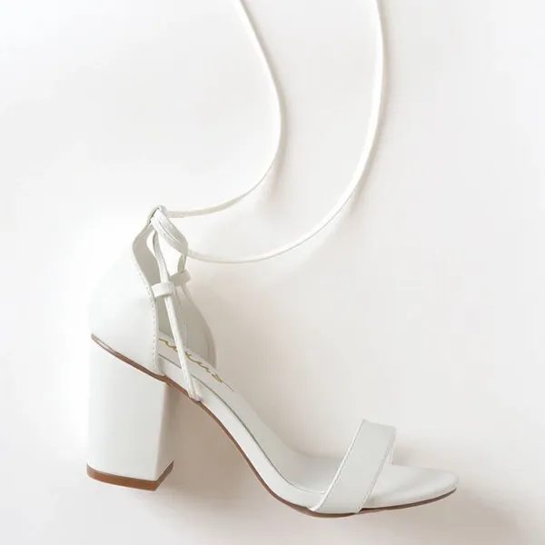 ASOS Lulu’s White Strappy Sandals (Size 11) - Image 2