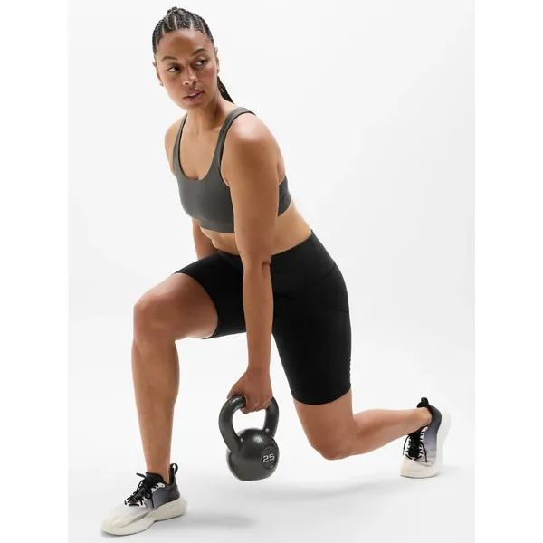 New Athleta S Interval Sports Bra Shadow Grey Small Cup A-C - Image 4