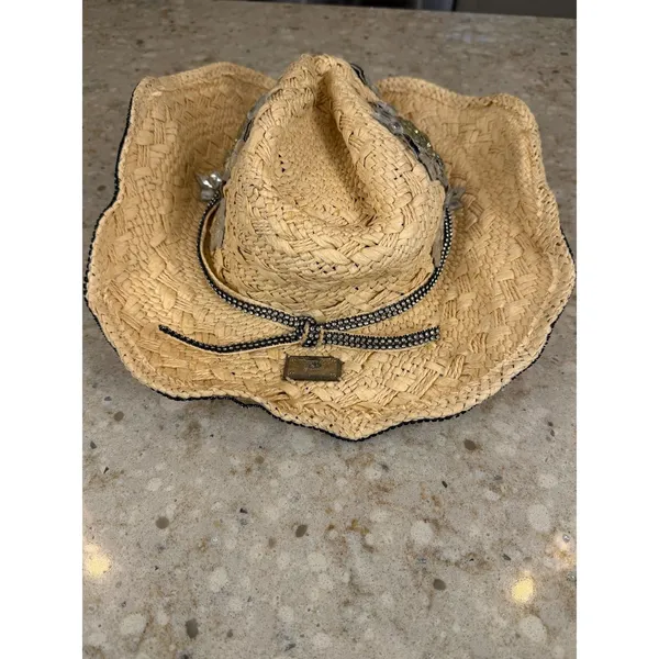 Whittall & Shon Gothic Glam Skull Rhinestone Cowgirl Hat Western Glam - Image 2