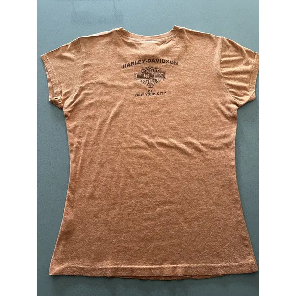 Harley-Davidson Women’s T-Shirt New York City Medium Eagle Rhinestones Y2K NYC - Image 2