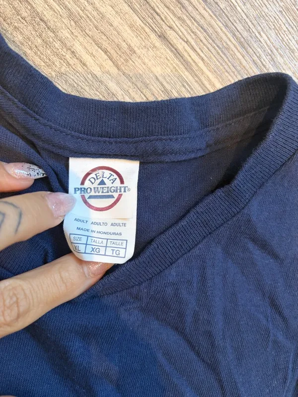 Delta Pro Weight Women's XL No Bad Days Cut Navy Tank Top - Image 3