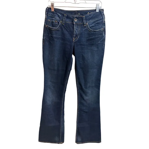 Silver Jeans Suki Bootcut Womens 29/33 Dark Wash Excellent Mid Rise - Image 2