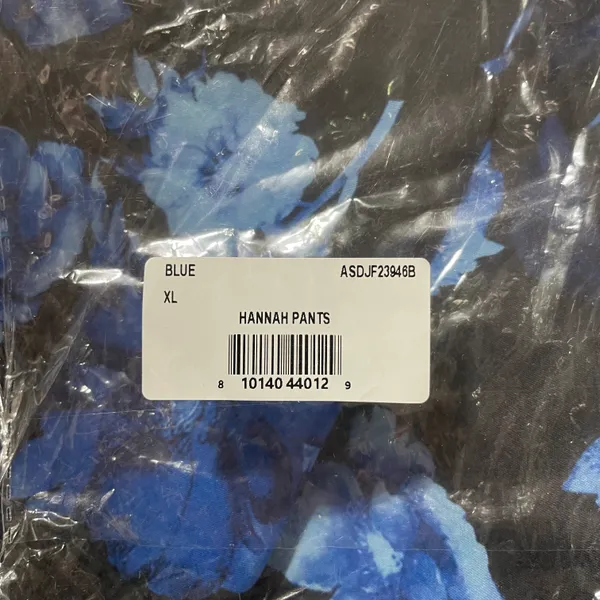 Area stars New Floral Print Work Pants Trousers Hannah Black Blue Size XL - Image 16