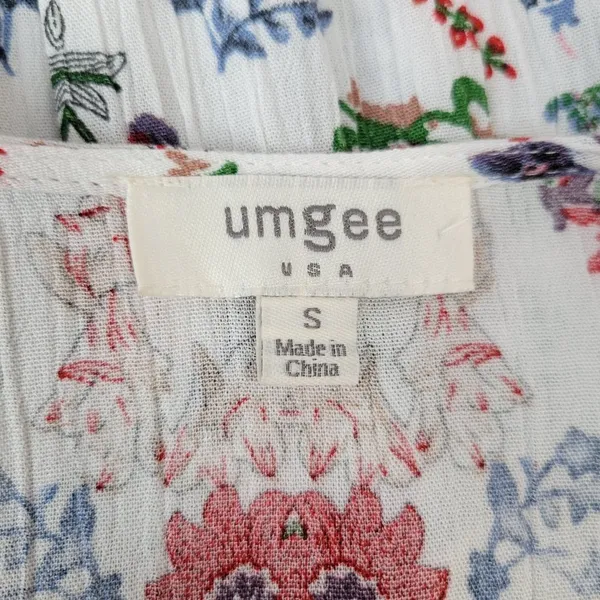 Umgee USA Women's Size S White Floral‎ Lace Halter Neck Mini Dress - Image 5