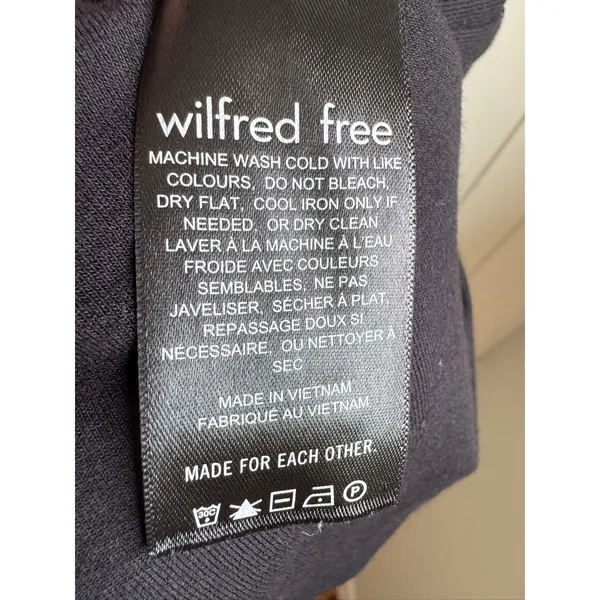 Wilfred Free Murdock Black Bodycon Mini Tank Dress Stretch Rayon Women Small - Image 7