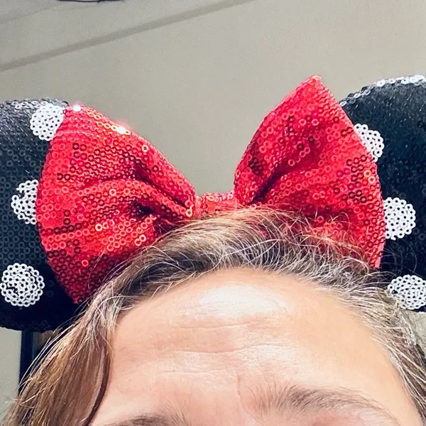 Disney Parks Shanghai Disneyland polka dots red bow Minnie Mouse Ears headband - Image 3
