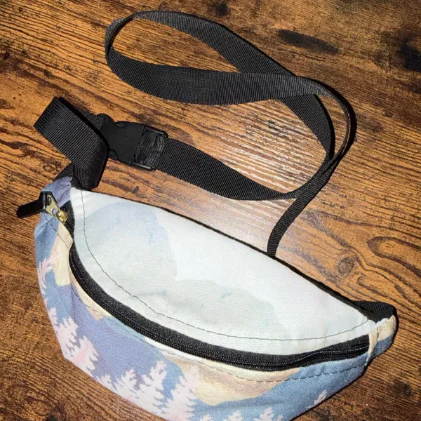 Mountains fanny pack crossbody celestial outdoors hiking society 6 unisex - Image 2
