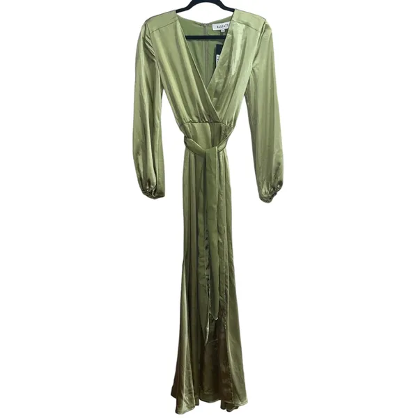 NEW NWT Elliatt Kai Maxi Dress Avocado Green - Image 3
