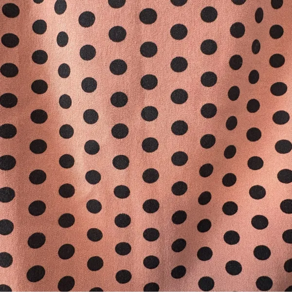 Ann Taylor LOFT mauve pink pencil skirt with black polka dots size 2 - Image 7