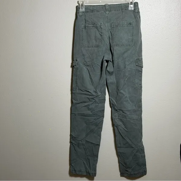 American Eagle‎ Outfitters Women Gray/Green Cargo Stretch Pants size 0 - Image 6