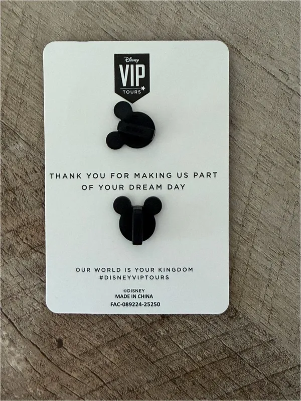 Disney World VIP Tours Exclusive Private Tour Plaid Mickey Hat Pin - Image 4