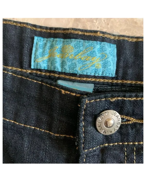 Embroidered dark wash jeans - Image 8