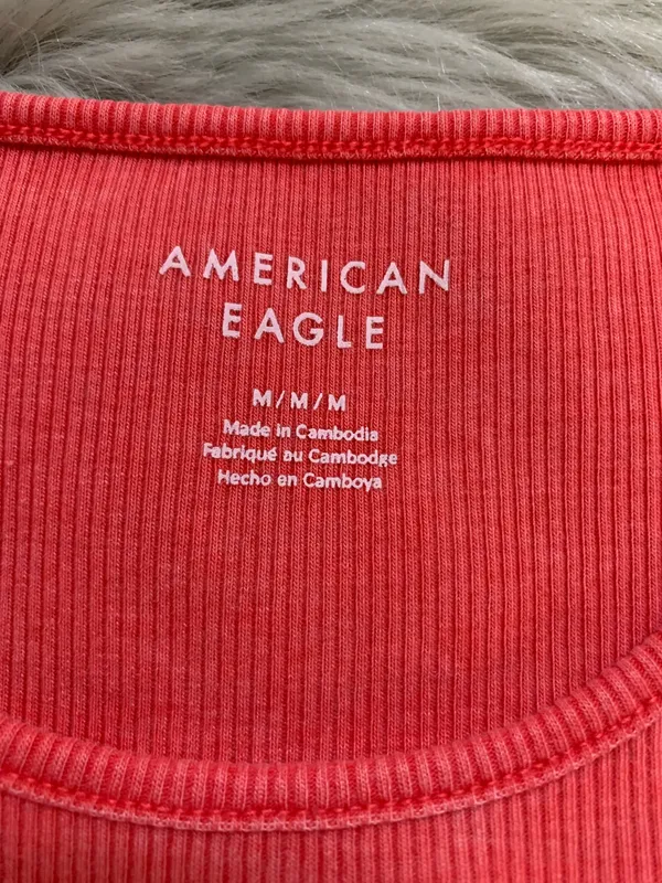 American Eagle Ribbed Tank Top Medium - Image 3