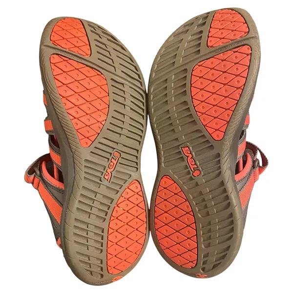 Teva Rosa Women’s 7 Gray Coral Closed Toe Hiking Water Sport Sandals - Image 5
