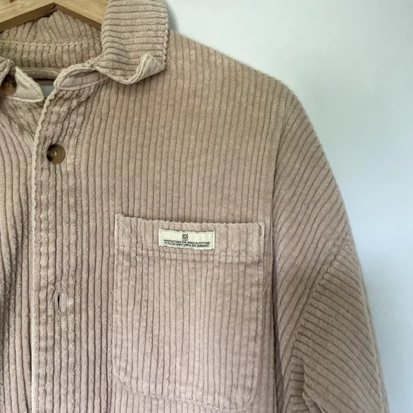 Urban Outfitters BDG pink corduroy jacket women's size XL pockets button down - Image 2