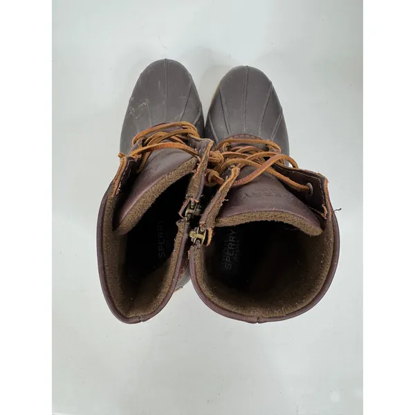 Sperry Black‎ Brown Waterproof Boots Size 8.5 - Image 6