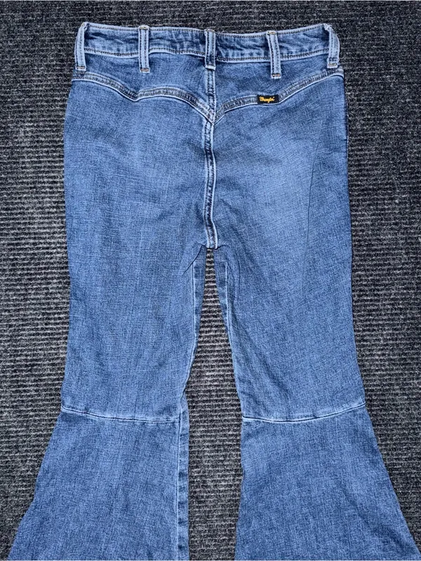 Wrangler Retro High Rise Trumpet Super Flare Bell Bottom Jean 26x31 Western Boho - Image 5