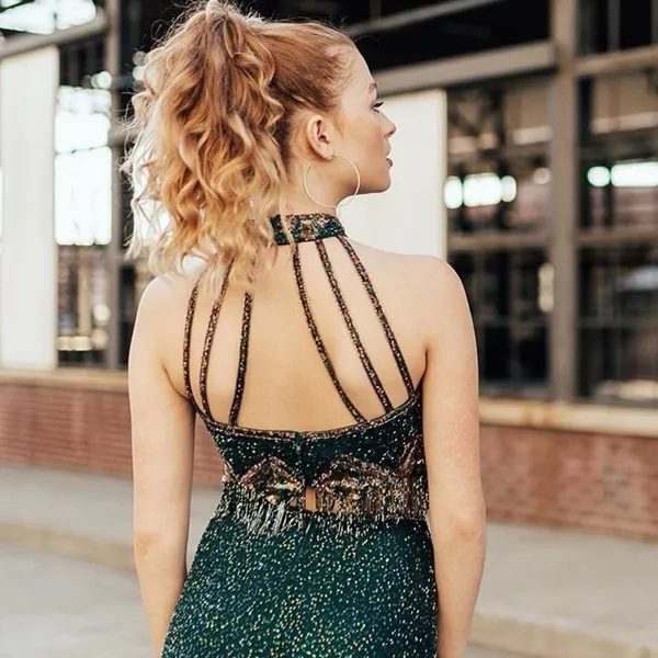 Sherri Hill‎ Black and Gold Prom Dress - Image 9