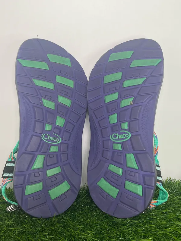 Chacos Z Strap Sport Sandals Women’s Size 4 Green Multicolor Hiking Outdoor Sandals - Image 7