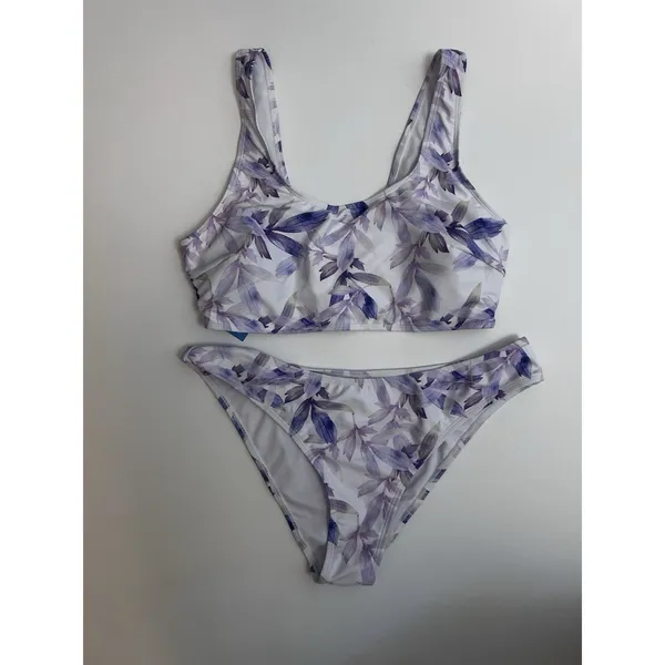 Cupshe Women’s L Floral 3-Pc Bralette Bikini Mesh Skirt CAA12L3A008CV - Image 14