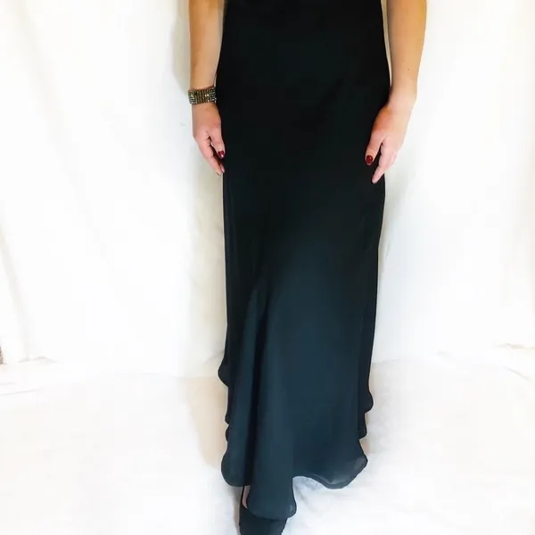 Vintage 90s Y2K Night Way Collections Dress Black Size 10 - Image 4