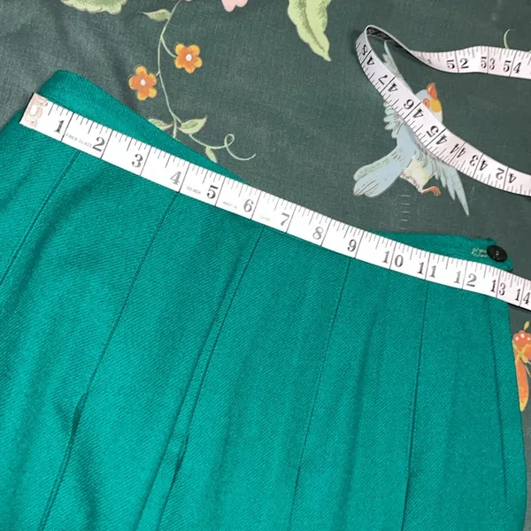 Vintage Wool Pleated Union Made Cheer Skirt Varsity Pleated Skirt - Image 6